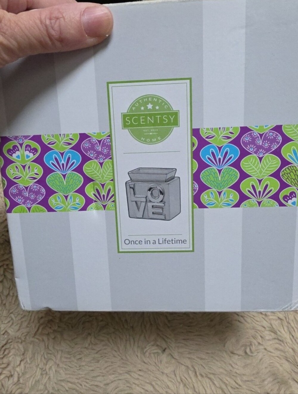 Scentsy Once in a Lifetime Lavender Wax Warmer Plug In, Retired